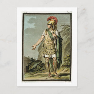 Carte Postale Achille en armure, costume pour 'Iphigénie en Auli