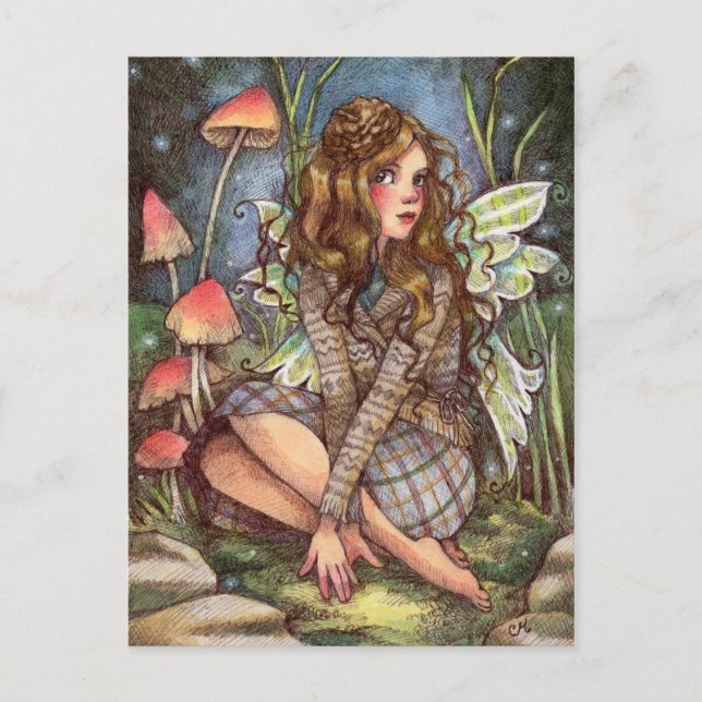 Carte Postale Acorn Beret - Art Fairy (Devant)