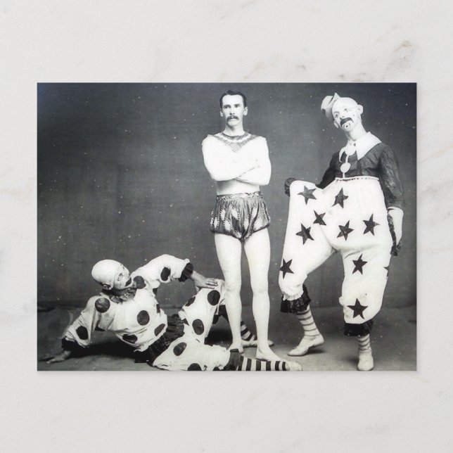 Carte postale Acrobat et Clowns (Devant)