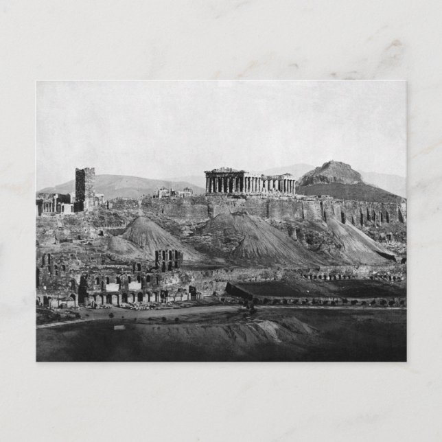 Carte Postale Acropole ~ Acropole d'Athènes Grèce 1865 (Devant)