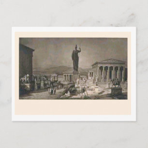 Carte Postale Acropole, Athènes, impression des artistes c. 1900