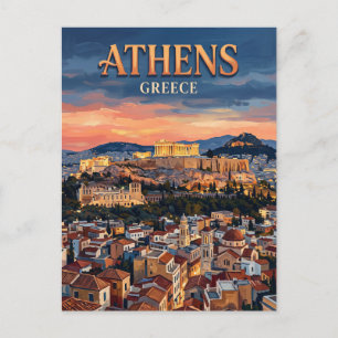 Carte Postale Acropole d'Athènes Grèce