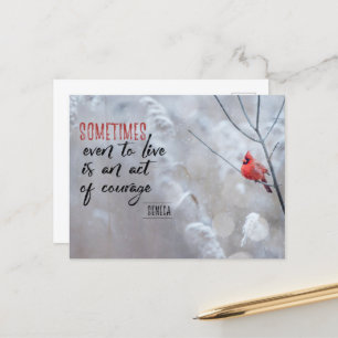 Carte Postale Acte de courage