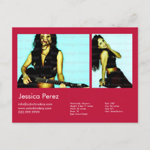 Carte Postale Acteur et modèle 2 Tiré rouge Capture d'écran