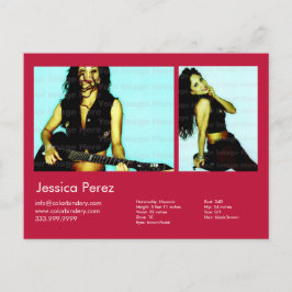 Carte Postale Acteur et modèle 2 Tiré rouge Capture d'écran