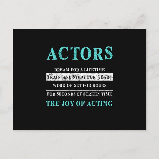 Carte Postale Acteurs Acteur par intérim Actrice cinéma Théâtre  (Devant)