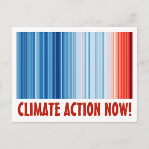 Carte Postale Action climatique maintenant ! réchauffement clima