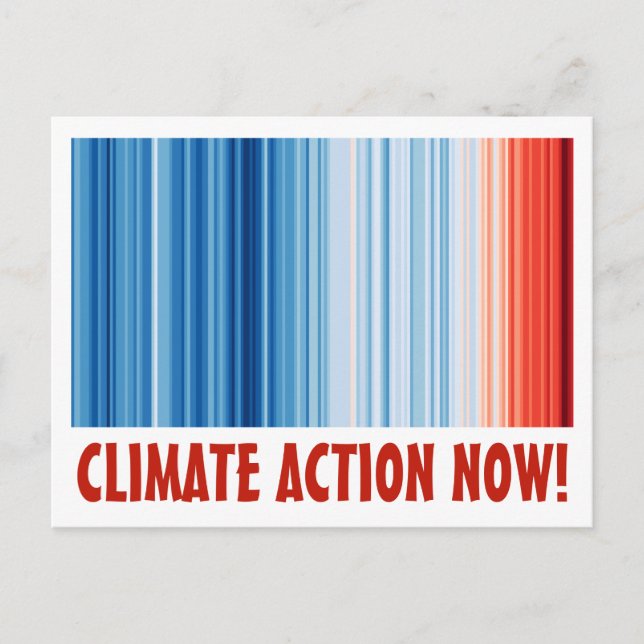 Carte Postale Action climatique maintenant ! réchauffement clima (Devant)