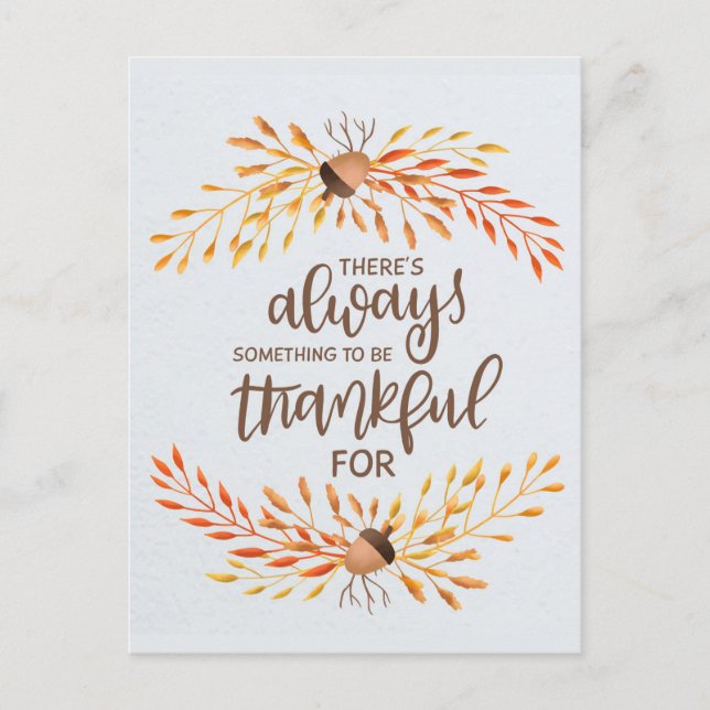 Carte Postale Action de grâces (Devant)