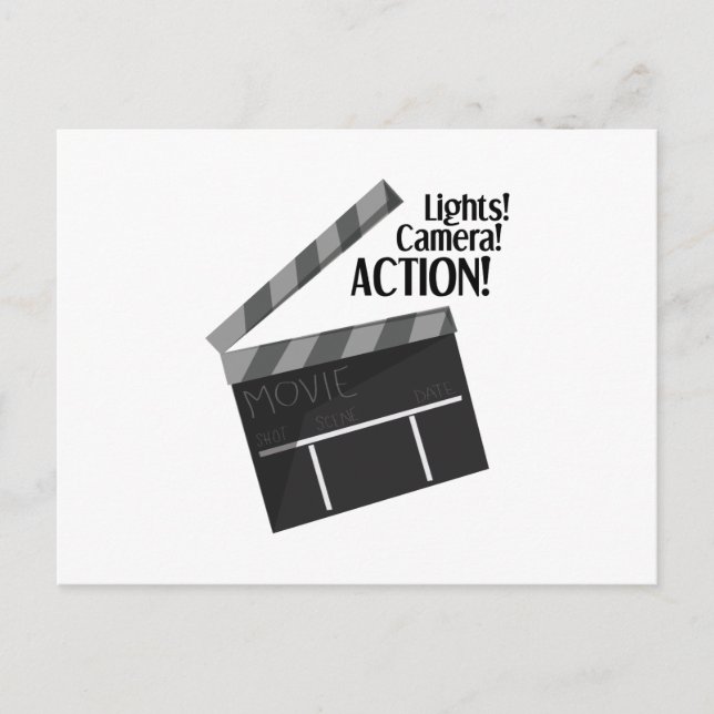 Carte Postale Action de l'appareil photo (Devant)