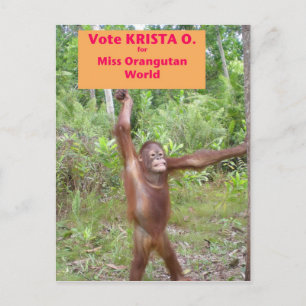 Carte Postale Activiste du concours de beauté