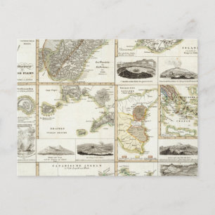 Carte Postale Activité volcanique de l'Atlantique