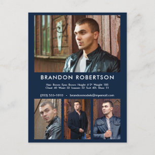 Carte Postale Actor Model 4 Photo Comp/Modèle Zed Promotionnels