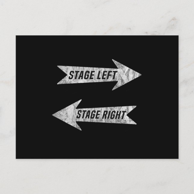 Carte Postale Actrice de scène Actrice de théâtre intérimaire (Devant)