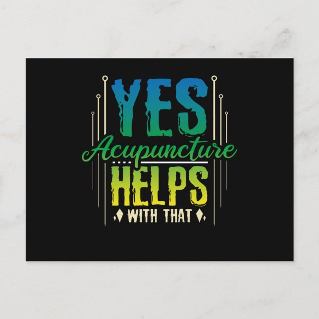 Carte Postale Acupuncture aide (Devant)