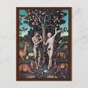 Carte Postale Adam And Eve De Cranach D. Ä. Lucas (Meilleure Qua