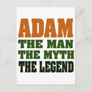 Carte Postale Adam - l'Homme, le Mythe, la Légende !