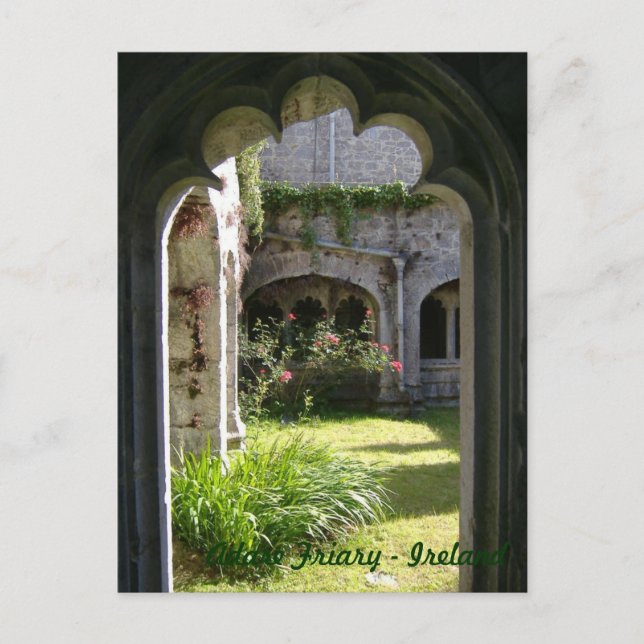 Carte Postale Adare Friary - Irlande (Devant)
