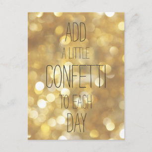 Carte Postale Add a Little Confeti