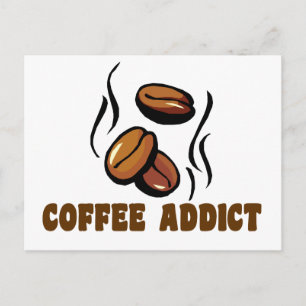 Carte Postale Addict au café
