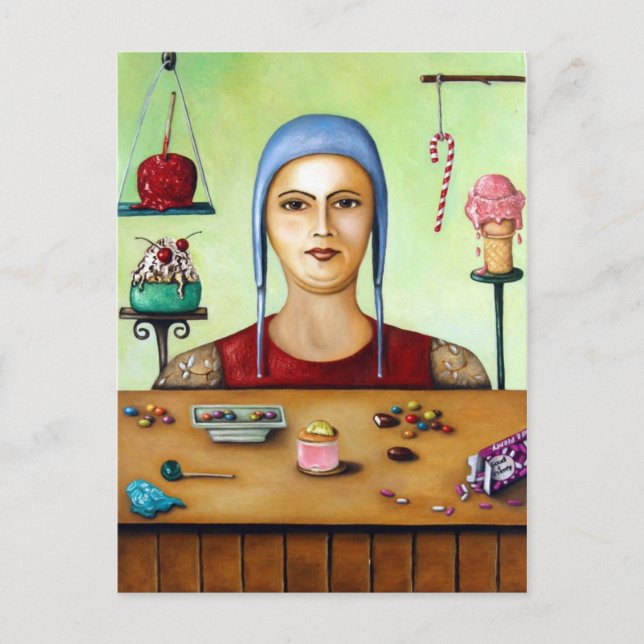 Carte Postale Addict au sucre (Devant)