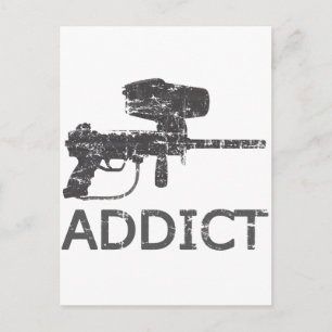 Carte Postale Addictionnaire du Paintball