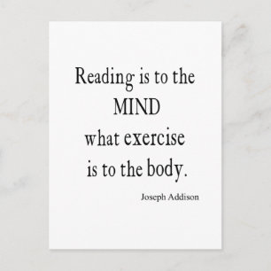Carte Postale Addison vintage Lecture Mineur Citation Inspiratio
