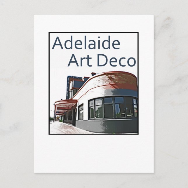 Carte Postale Adelaide Art Deco - Woodville Hotel (Devant)