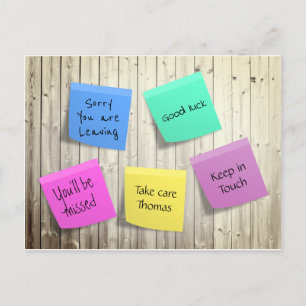 Carte Postale Adieu post-adieu