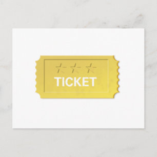 Carte Postale Admettre un ticket