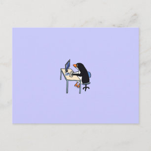 Carte Postale administrateur système tux de pingouin