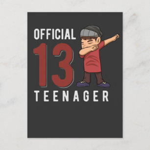 Carte Postale Adolescent Officiel qui fait le Dab à 13 ans pour