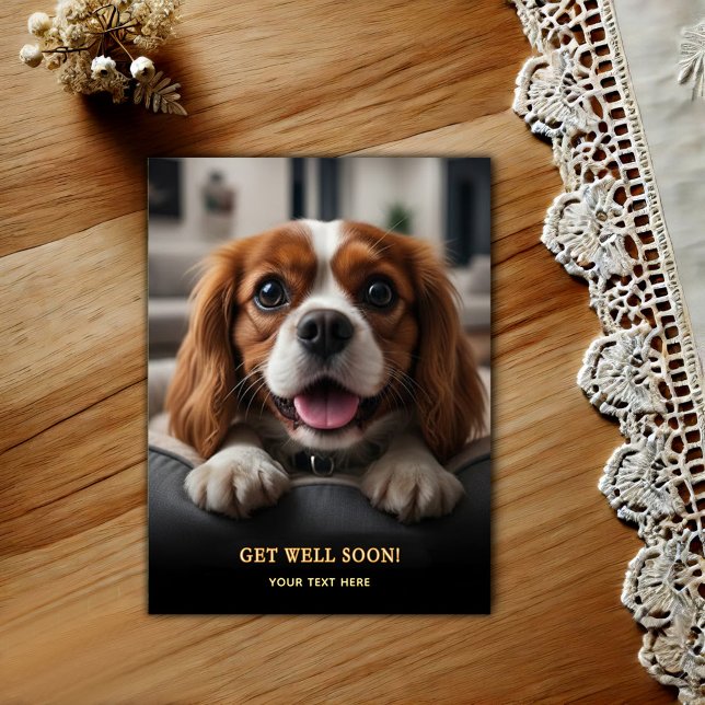 Carte Postale Adorable Cavalier King Charles Spaniel Prompt réta (Créateur téléchargé)