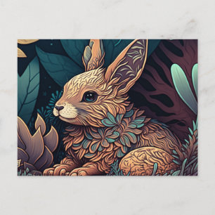 Carte postale adorable de Pâques