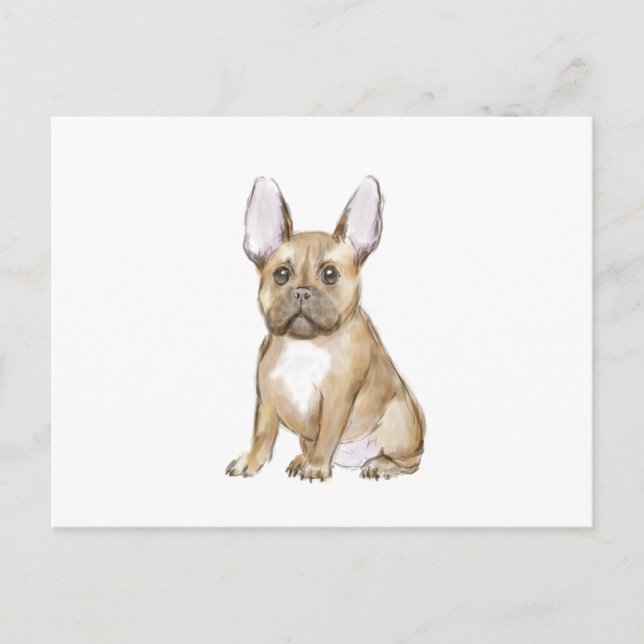 Carte Postale Adorable french bulldog puppy (Devant)