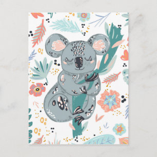 Carte Postale Adorable Koala Art