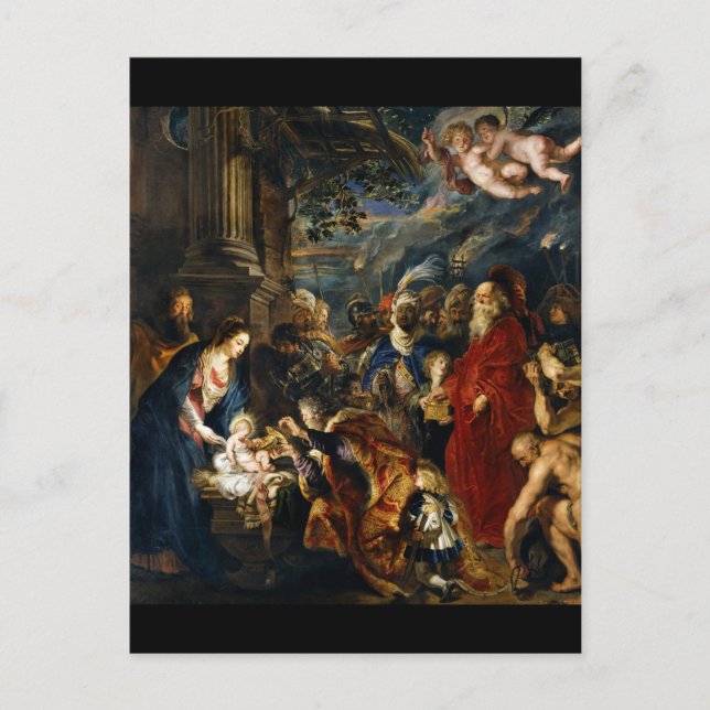 Carte Postale Adoration de la Magi (Devant)