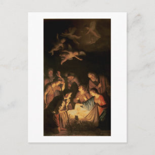 Carte Postale Adoration des bergers, 1617 (huile sur toile)