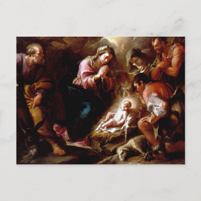 Carte Postale Adoration des bergers - Altobello (Devant)