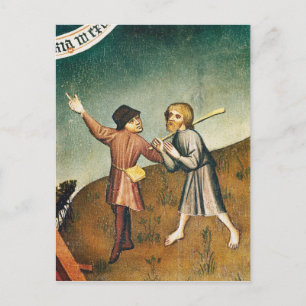 Carte Postale Adoration des Mages, détail de