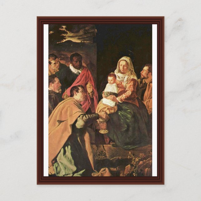 Carte Postale Adoration Des Mages (Epiphanie) (Devant)