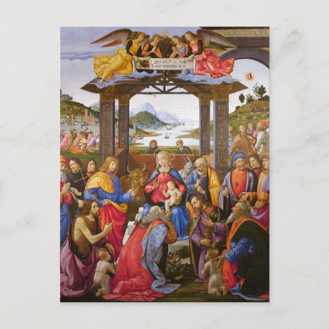 Carte Postale Adoration du Magi Ospedale degli Innocenti (Devant)