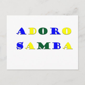 Carte Postale Adoro Samba