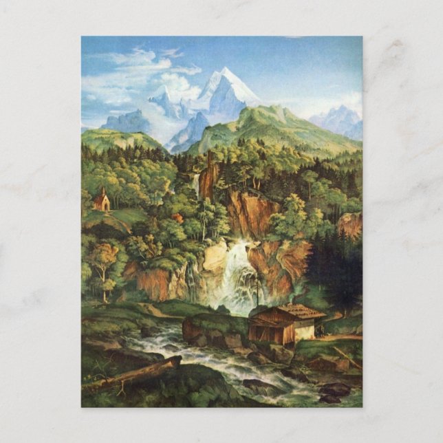 Carte Postale Adrian Ludwig Richter - The Watzmann (Devant)