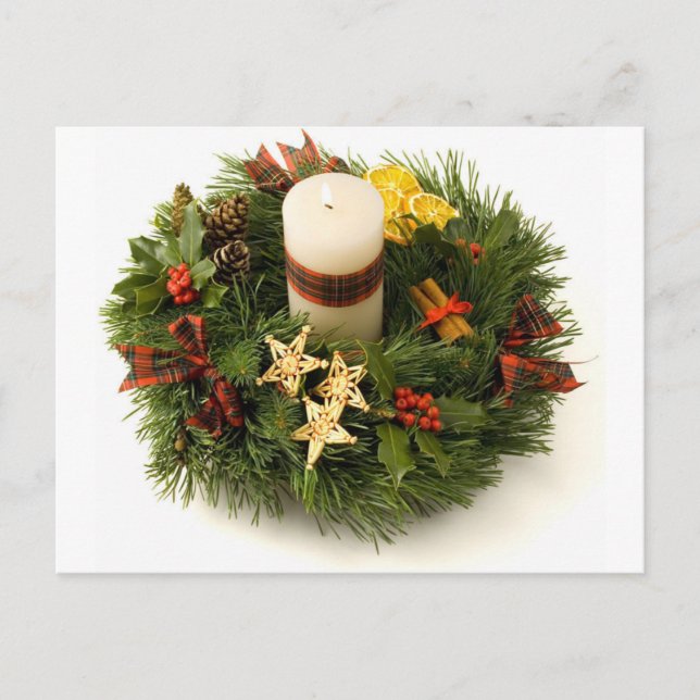 Carte Postale Advent wreath (Devant)
