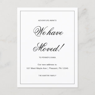 Carte Postale Adventure Attend une nouvelle adresse Moving Faire