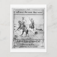 Advert pour Levi Strauss & Co, c.1900 (litho)
