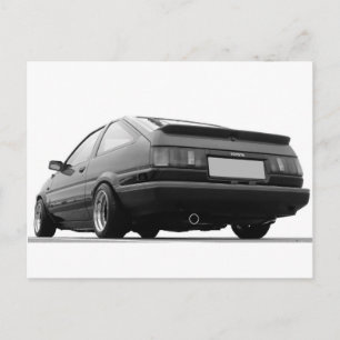 Carte Postale AE86 noir et blanc