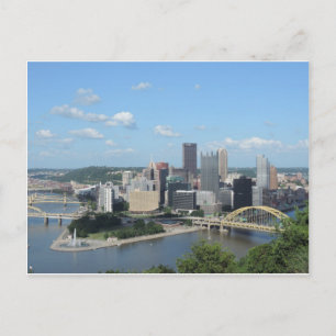 Carte Postale Aerial Downtown Pittsburgh Skyline