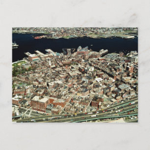 Carte Postale Aerial view of Boston, MA